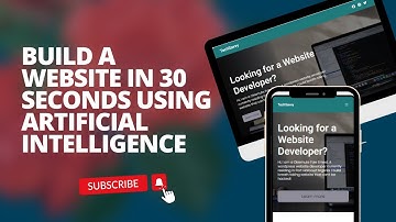 How to Build a  website in 30 seconds using Artificial Intelligence (AI) #durablewebbuilder #web