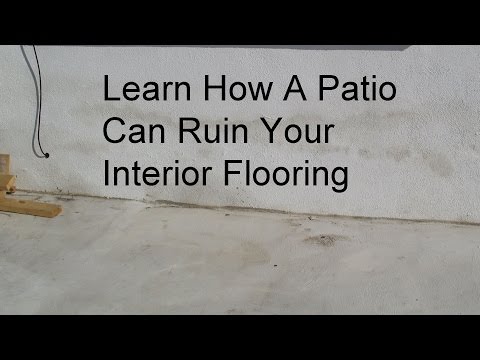 Water Damage Problems From Pouring Concrete Patio Higher Than Interior Floor