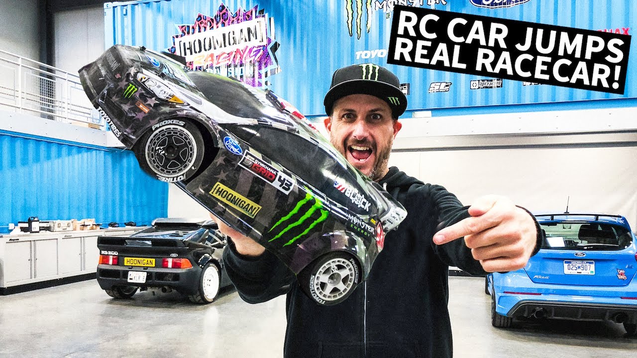 Bevidst bunke Bygger Ken Block's 1/8 Scale RC Shred Session... Around Real Racecars! - YouTube