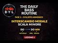 🎸 The Daily Bass Routine – Interscambio Modale | Scala Minore Naturale, Armonica e Melodica