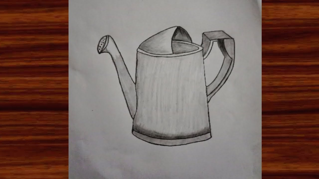 Drawing of water bucket in easy way// pencil drawing//@SRArtandDrawing ...