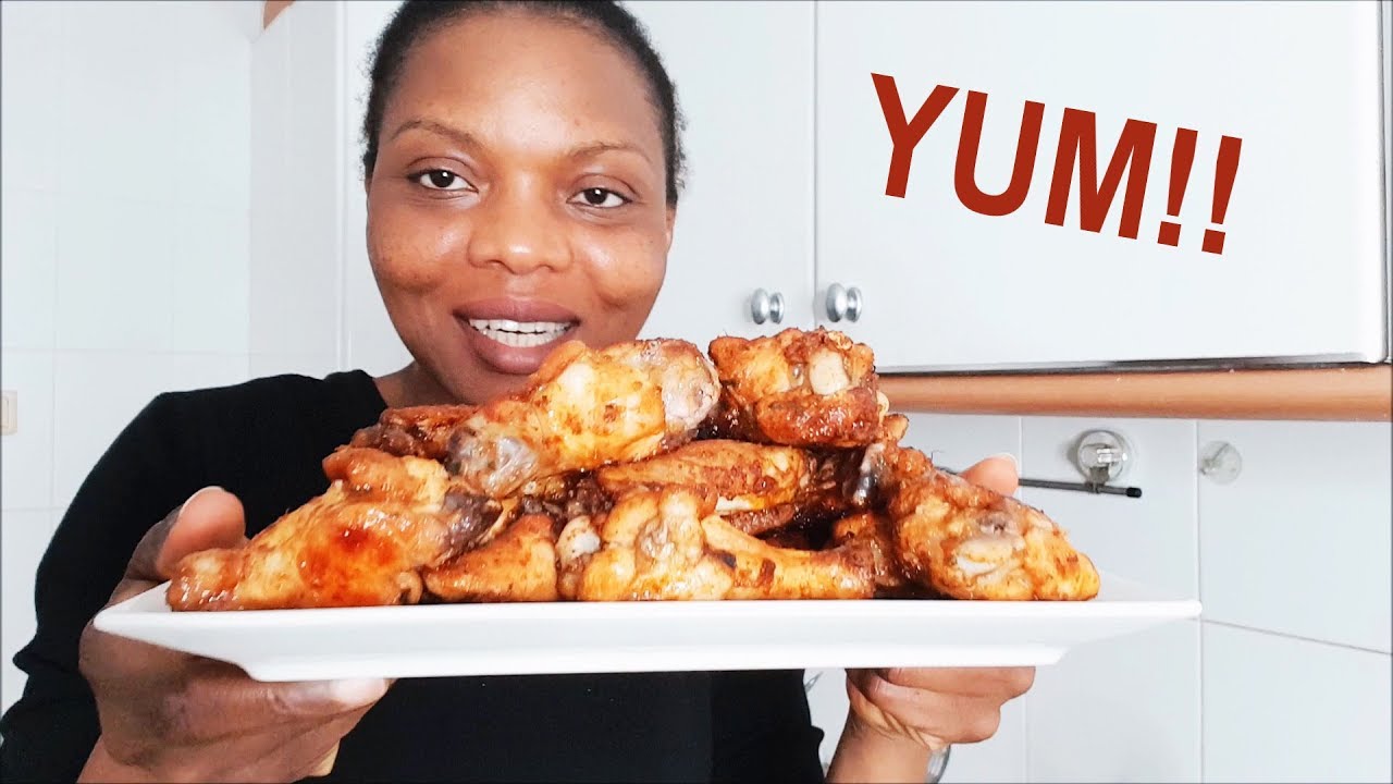 Barbecue Chicken Wings Recipe | Thanksgiving Snack | Flo Chinyere - YouTube