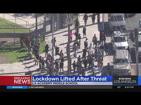 Lockdown lifted at LA Academy Middle School after receiving threats of violence