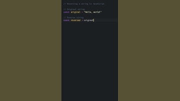 JavaScript Example - Reversing a String