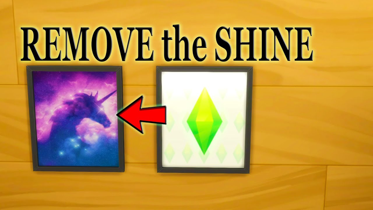 SIMS 4 TUTORIAL: How to Create Custom Paintings and Remove the Glare ...