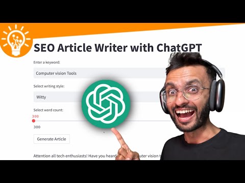 Code Your Own ChatGPT Article Generator with Python & Streamlit.