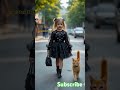 A cute little golden girl with a tabby golden cat. #shortfeed #pets #animals #viralshorts #kitty