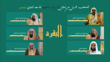 المصحف المرئي | من صلاتي التراويح والتهجد 1444 | من المحراب المسجد النبوي | سورة البقرة