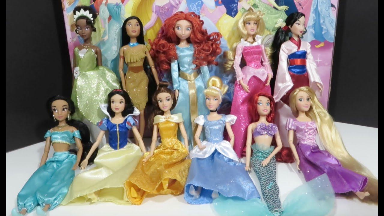 disney princess deluxe doll set