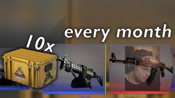 CSGO opening 10 cases every month #4