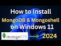 How to Install MongoDB 7.0.4 , MongoDB Compass, MongoDB shell on window 10 / 11 in 2024