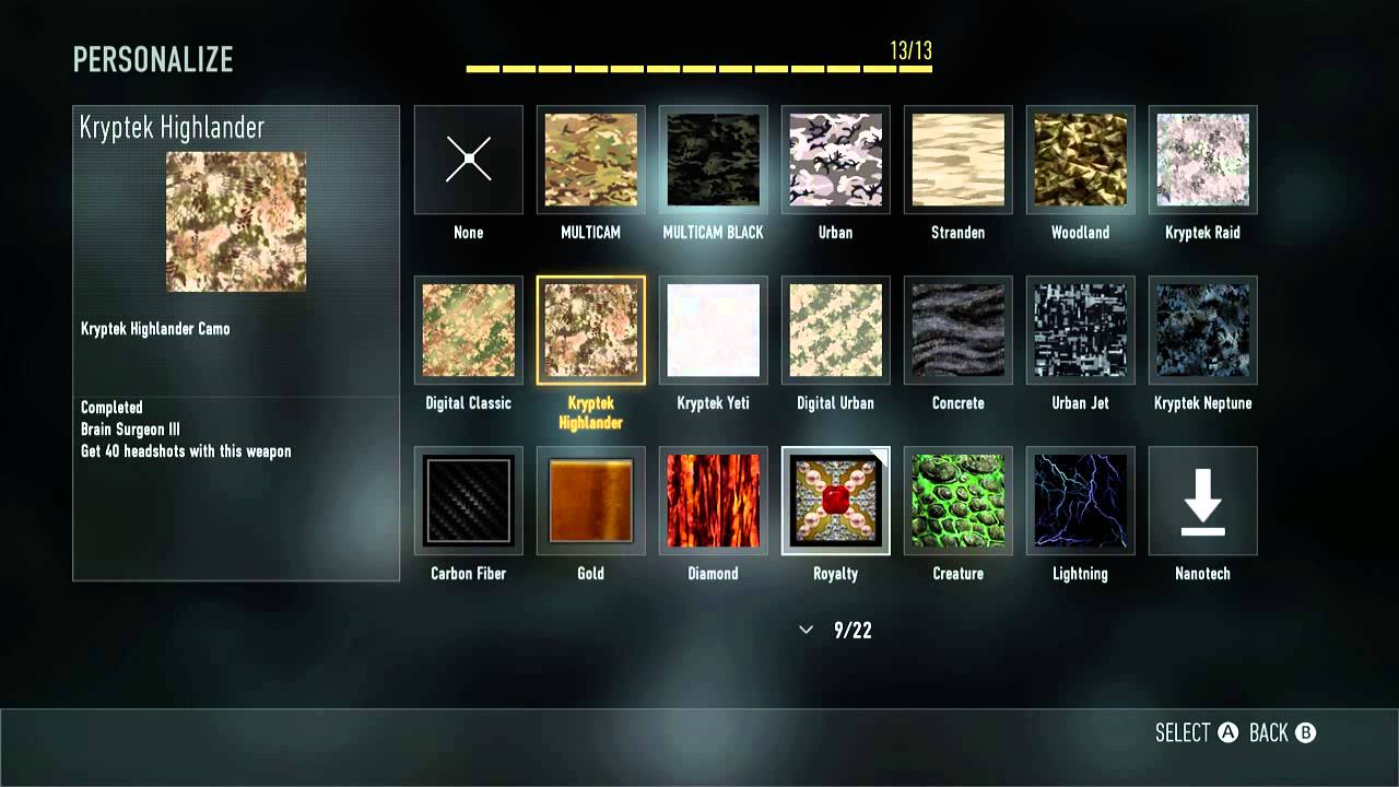 Advanced Warfare --  royalty and diamond glitch