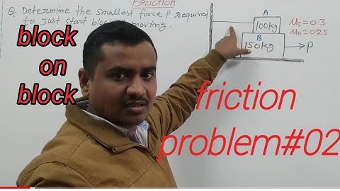 Block on block problem on friction|| friction 05|| Engineering Mechanics|| Sumit Dwivedi||