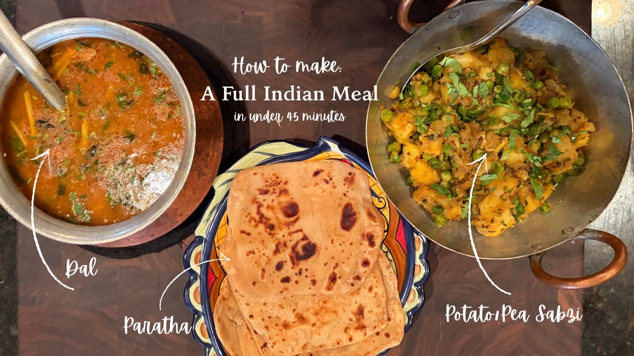 I Made a FULL Indian Dinner for 4 in Under 45 Minutes (Start to