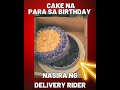 Cake Na Para Sa Birthday Nasira Ng Rider Ang Design Dahil Daw Sa Pag Banking Banking Ng Motor