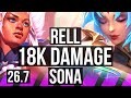 RELL &amp; Yunara vs SONA &amp; Jhin (SUP) | 8k gold comeback, 18K damage | EUW Master | 26.7