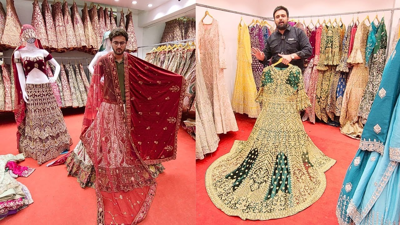 1 पीस मंगवाए NAWAZ BRIDAL फैक्ट्री से | Lehenga, Peplum, Farshi Suit, Tail Cut Dress, Fancy Gown