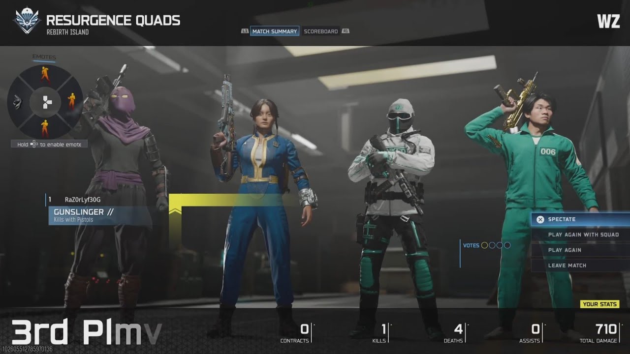 Call of Duty Black Ops 7 "Fallout Tracer" Bundle Lucy "Prestige Master" 3rd, 5th Place 4 Elim Part 8