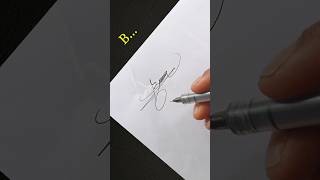 Stylish B Signature Design ✍️ | Easy Professional Signature Tutorial #Shorts