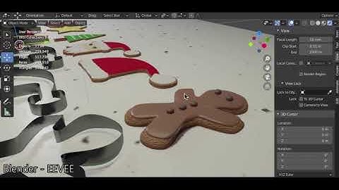 Christmas Cookie Cutters (Blender EEVEE)