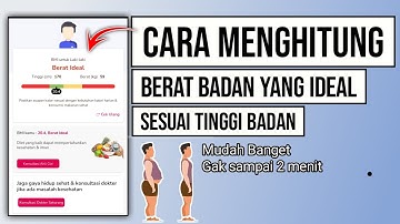 Cara menghitung berat badan ideal dengan tinggi badan | Menghitung Indeks massa tubuh (BMI)