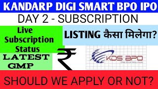 Kandarp Digi Smart BPO Ltd IPO | Kandarp Digi IPO Subscription Status | Kandarp Digi Smart BPO IPO