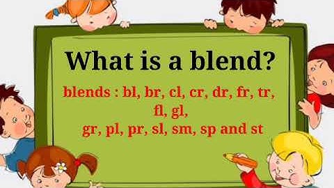 What is a blend?/learn to read blends/Kids Special Learning