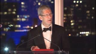 Tim Cook receiving the IQLA Lifetime Achievement Award
