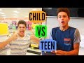 CHILD VS TEEN: Back to School! | Brent Rivera