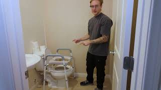 Need a Stable Raised Toilet Seat? Try This 500lb Anti-Wobble Toilet Seat Riser with Handles