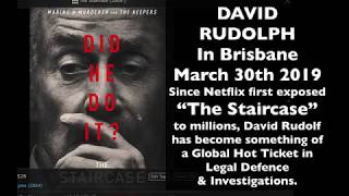 David Rudolph from The Staircase in Brisbane March 30th 2019