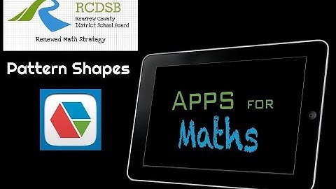 Apps for Maths - Pattern Shapes