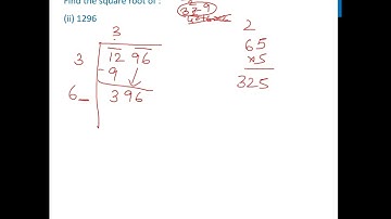 Example 9 (ii) - Find the square root of 1296 (By Division Method) - Teachoo