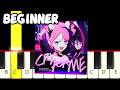 Cry For Me WA WA WA Meme - Fast and Slow (Easy) Piano Tutorial (Melody only) - Beginner