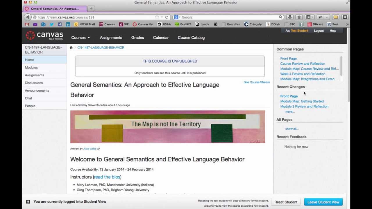 Canvas Network Course Navigation - YouTube