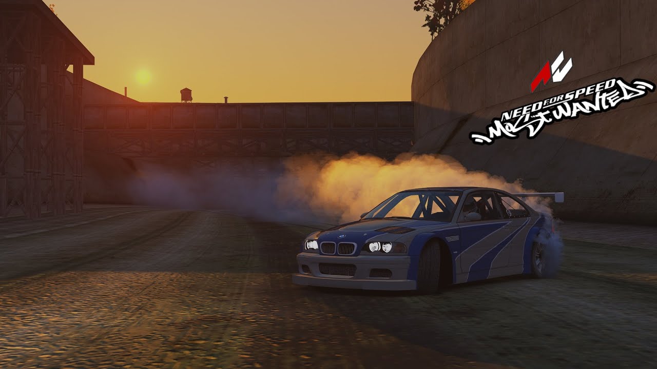 Assetto Corsa feat. NFS Most Wanted - BMW E46 M3 GTR - YouTube