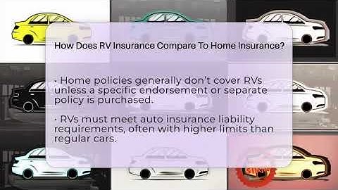How Does RV Insurance Compare To Home Insurance? - Auto Coverage Explained
