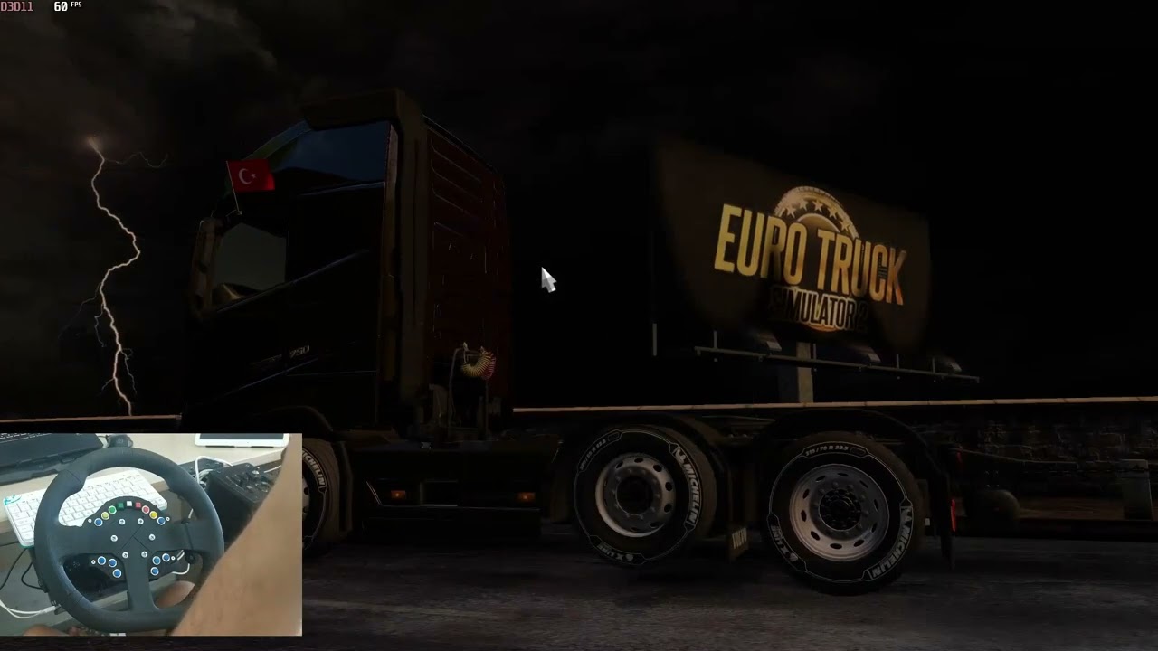 Paris To Nantes, Transporting Cars (9t) - Euro Truck Simulator 2 | DIY FFB Steering Wheel