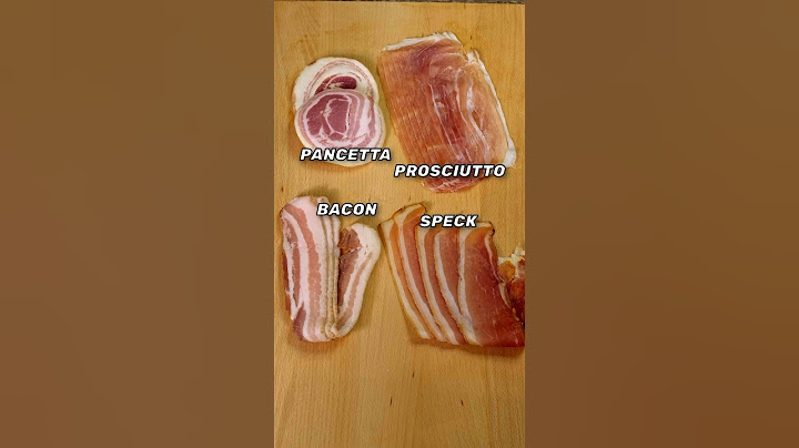 Pancetta vs. Bacon vs. Prosciutto vs. Speck