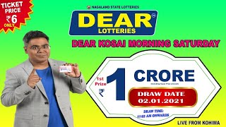 LOTTERY SAMBAD LOTTERY LIVE 11:55AM 02.01.20 NAGALAND STATE LOTTERY RESULT  #LotterySambad