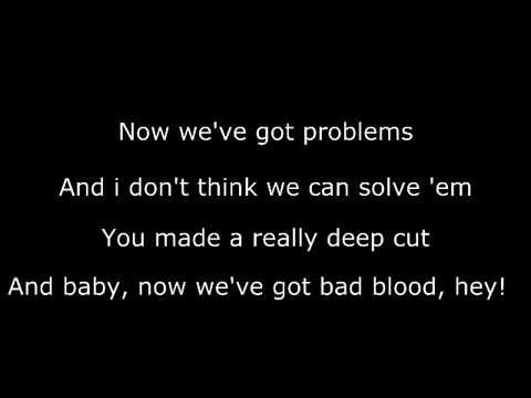 Taylor Swift ft. Kendrick Lamar Bad Blood (Lyrics) - YouTube