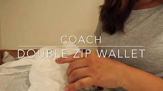 Coach Double Zipped Wallet Unboxing