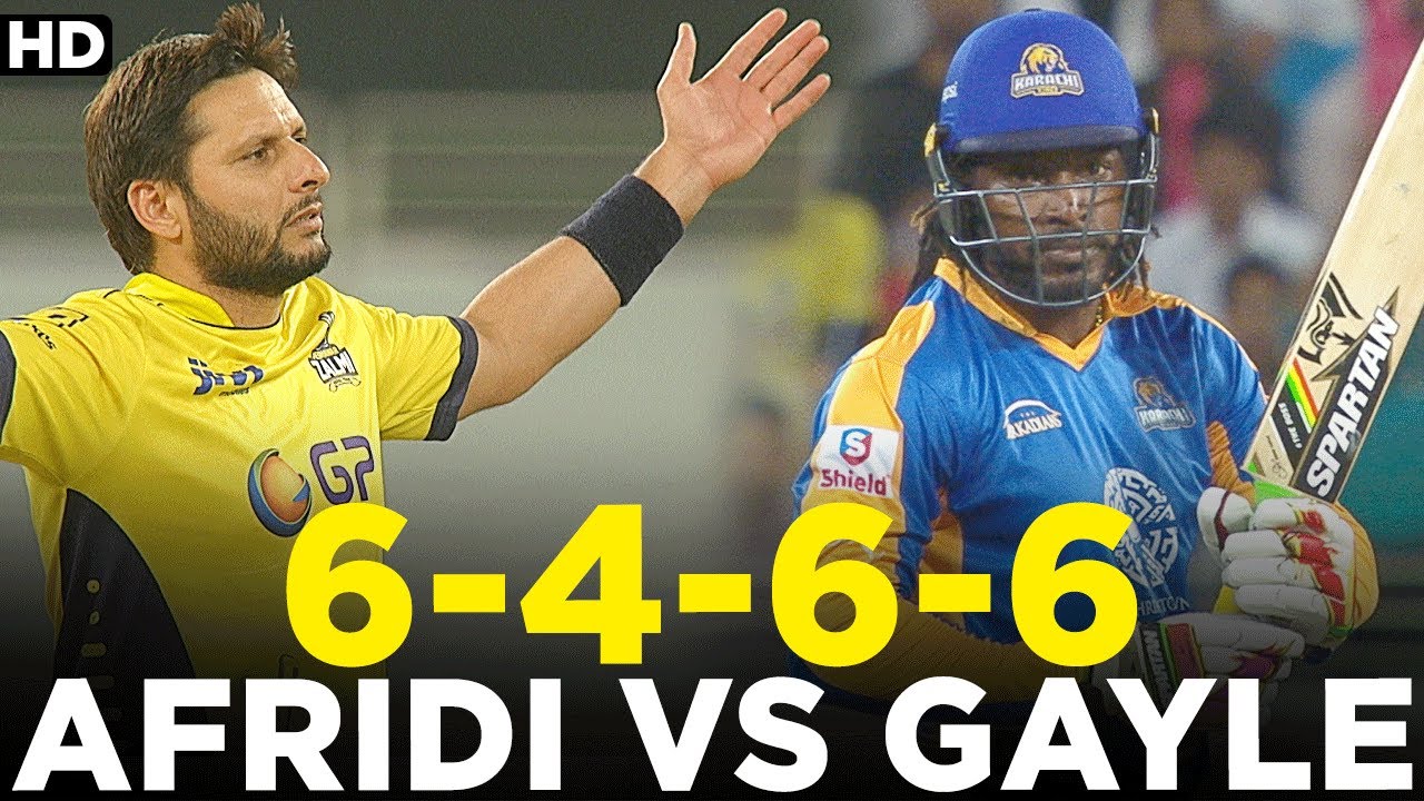 Shahid Afridi vs Chris Gayle | Boom Boom vs Universe Boss | 6️⃣-4️⃣-6️⃣-6️⃣ | HBL PSL 2017 | MB2A