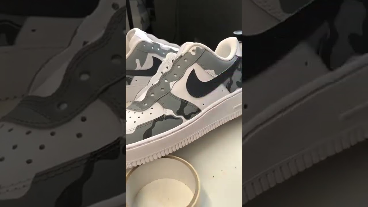 Air Force 1 Camo Custom✨ Follow @drippypairs                     Via @__kicksrus__ -