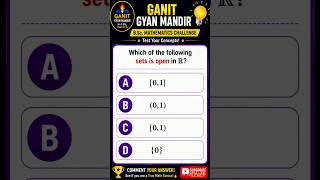 Only B.Sc Maths Students Can Answer This Correctly 😳 | Open Set Quiz #shorts #bscmaths #quiz