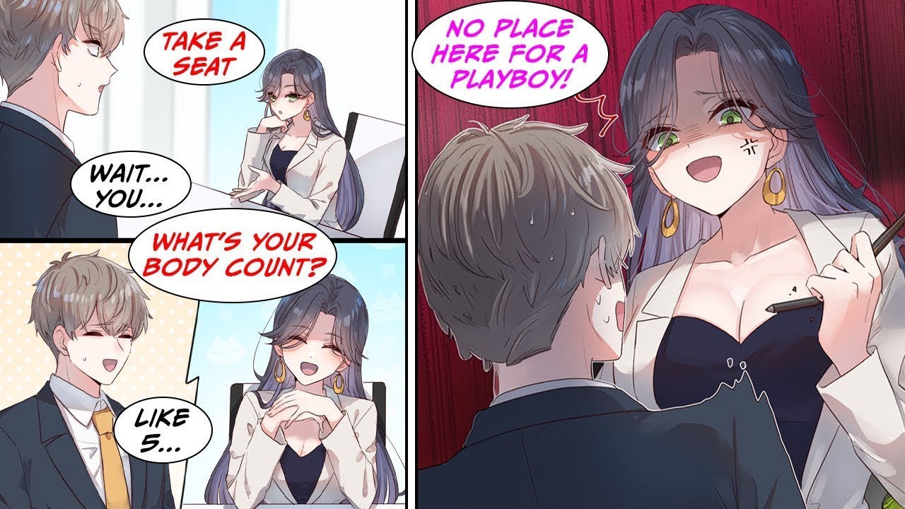 [Manga Dub] The interviewer was my ex-girlfriend... After asking about my body count, she...