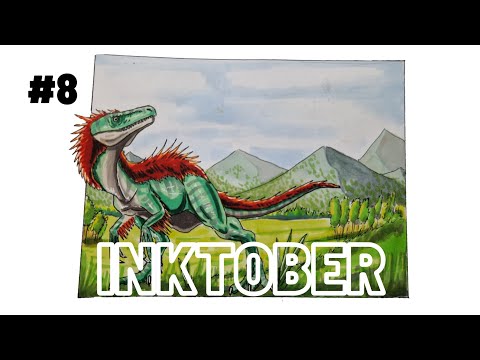 Drawing the Zuolong Inktober day 8