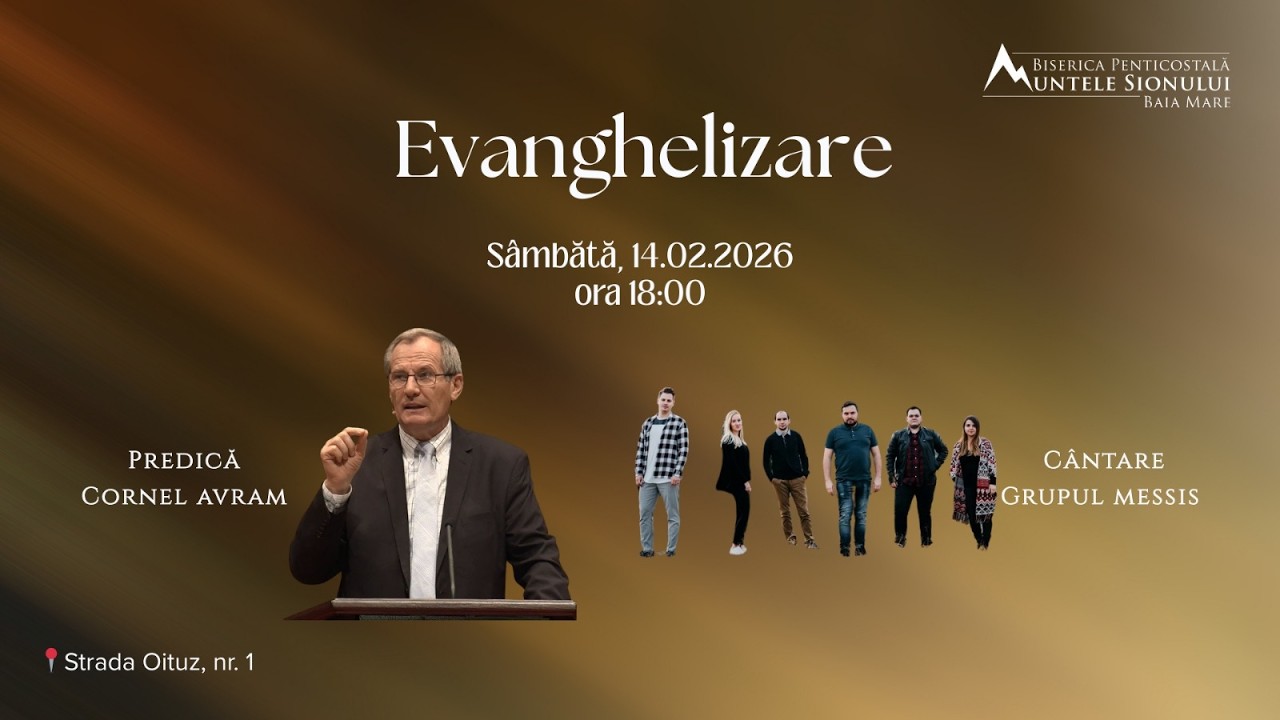 14 februarie 2026 - Seară de evanghelizare