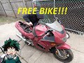 Edgy Asian Gets a Free Motorcycle (Suzuki RF900R)