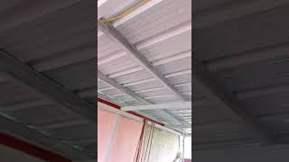 tubular steel trusses & roofing installation #diy #construction #welding #tyshorts